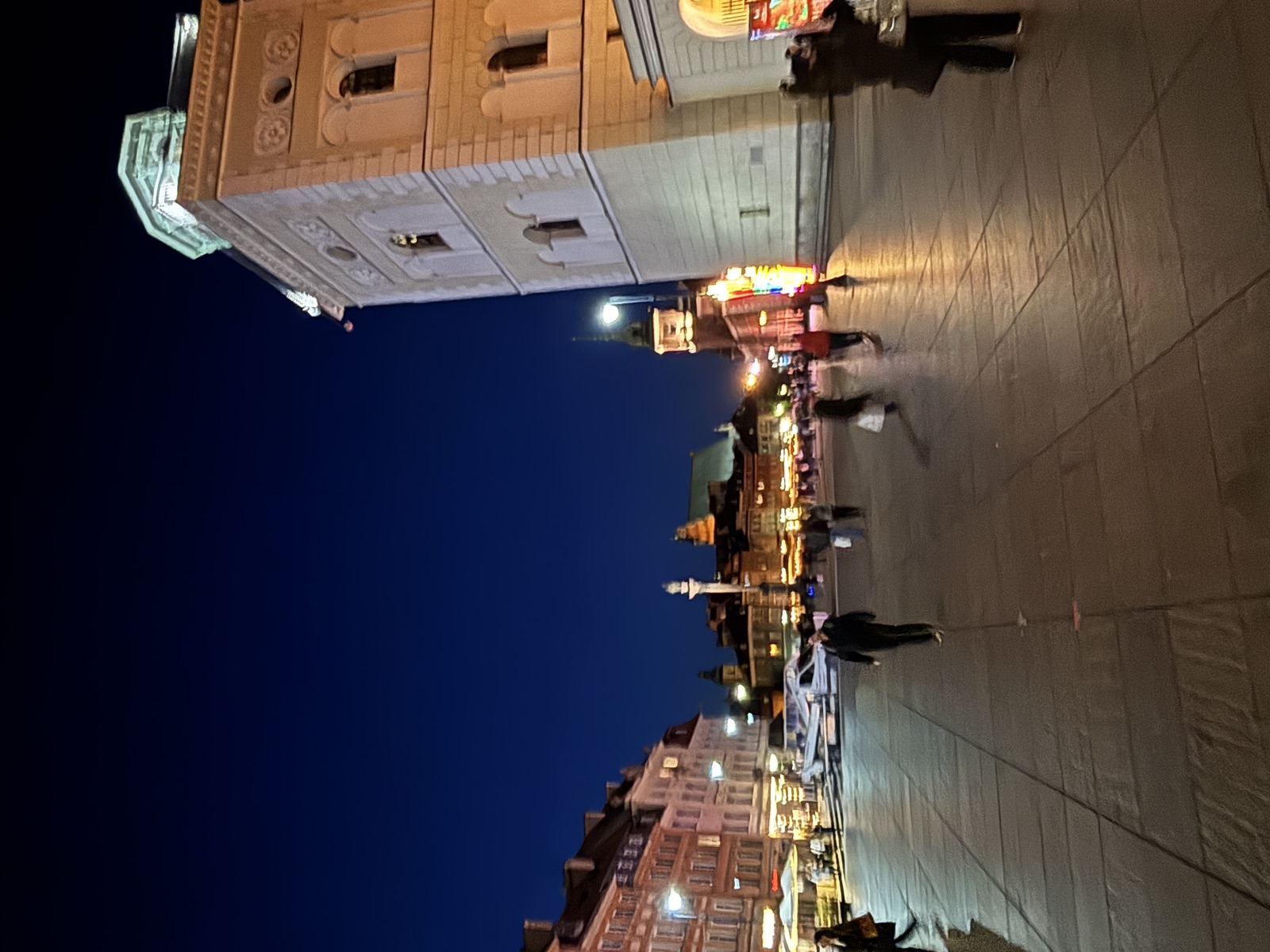 Warsaw at night