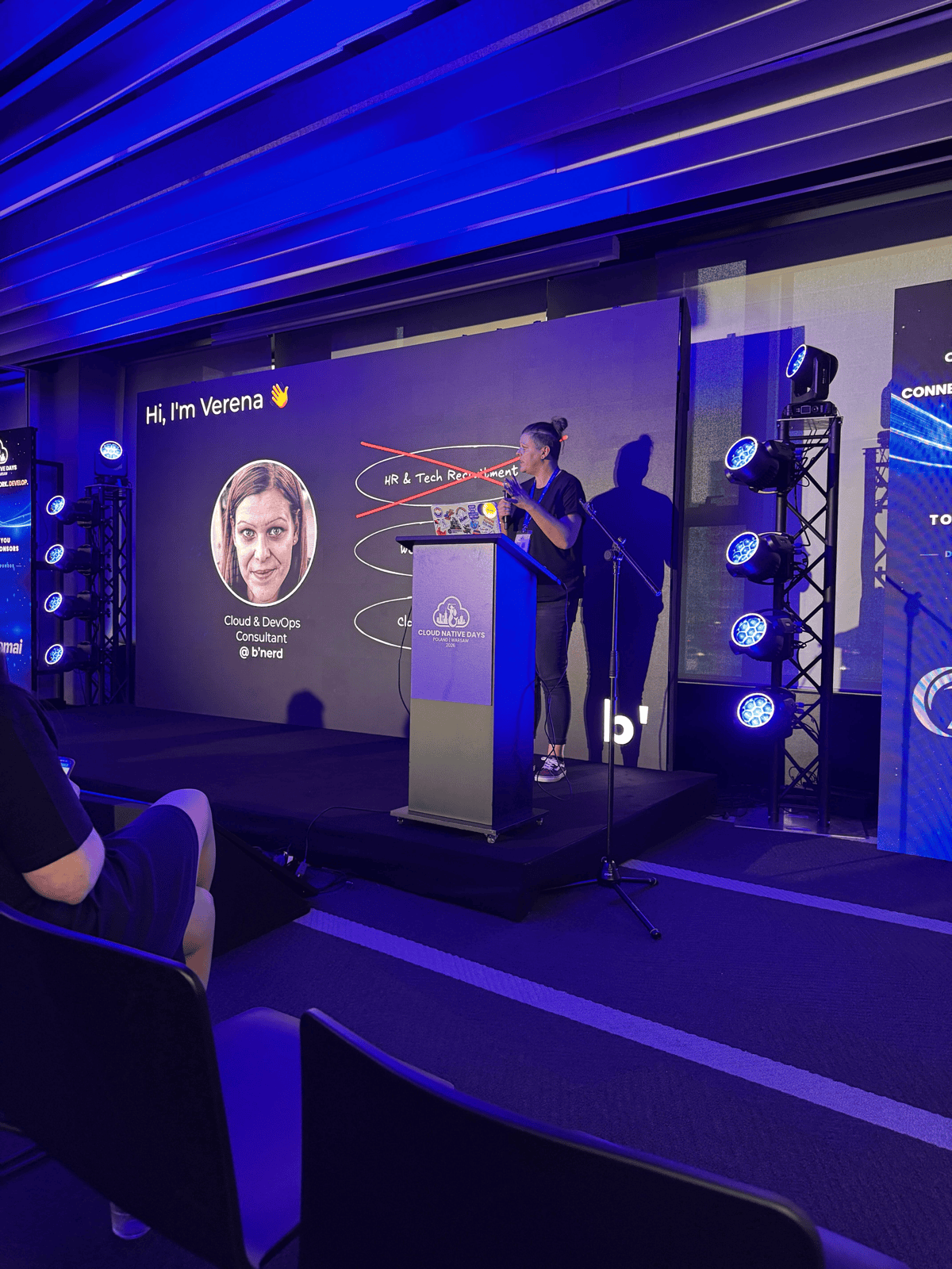 Verena on stage